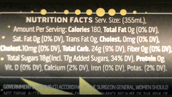 Meridian Hive now has Nutritional Information