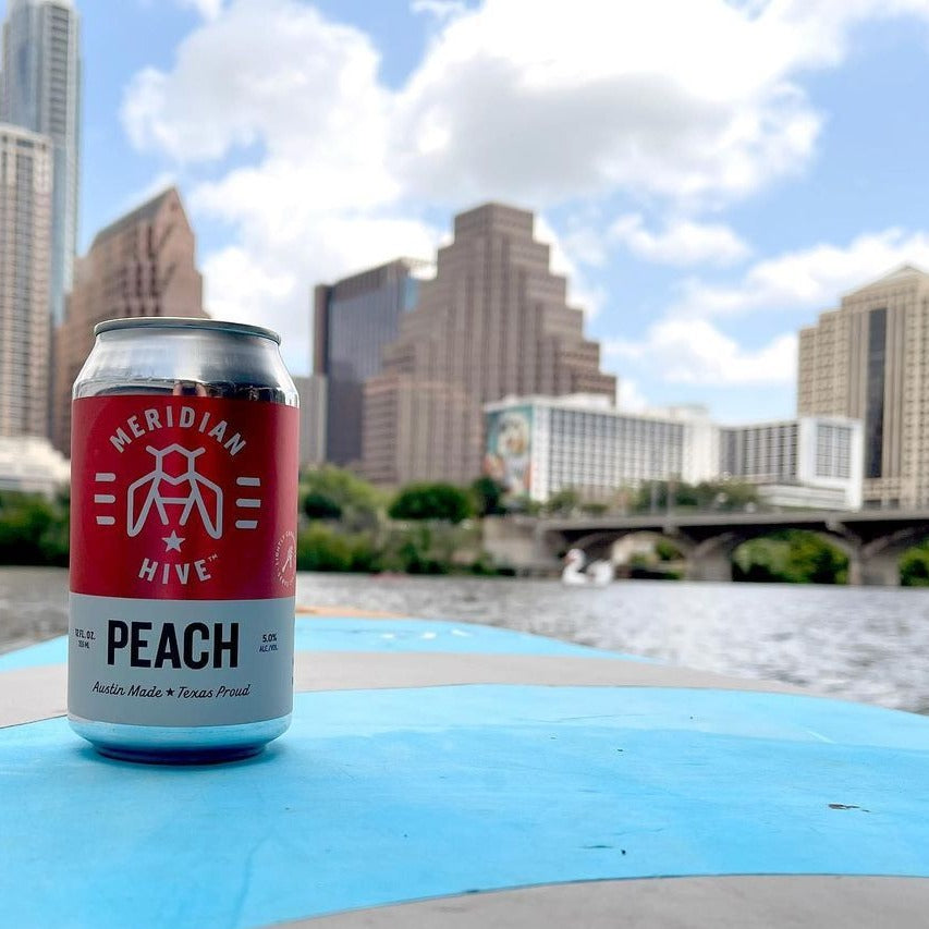 Peach 4 Pack Cans - Meridian Hive